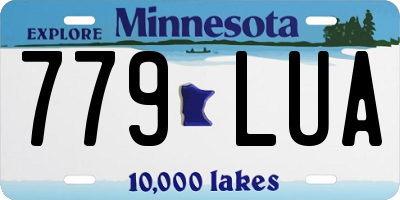 MN license plate 779LUA