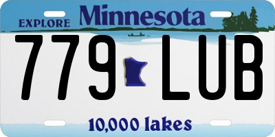 MN license plate 779LUB