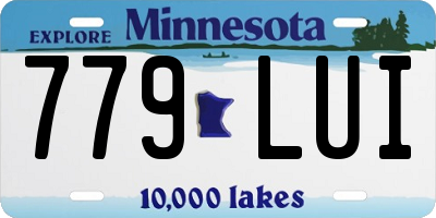 MN license plate 779LUI