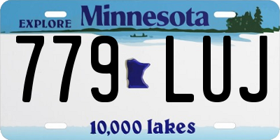 MN license plate 779LUJ