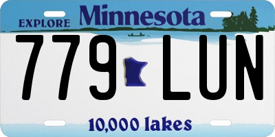 MN license plate 779LUN