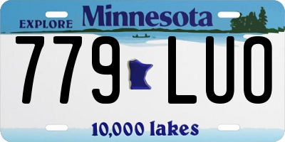 MN license plate 779LUO