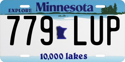 MN license plate 779LUP