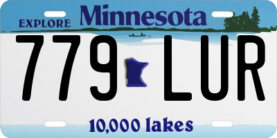 MN license plate 779LUR