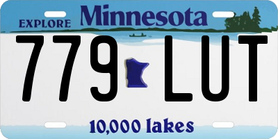 MN license plate 779LUT
