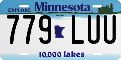 MN license plate 779LUU