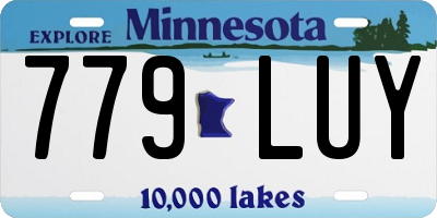 MN license plate 779LUY