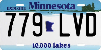 MN license plate 779LVD