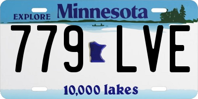 MN license plate 779LVE