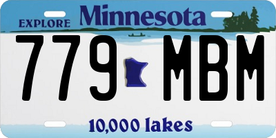 MN license plate 779MBM