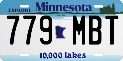MN license plate 779MBT