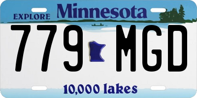 MN license plate 779MGD