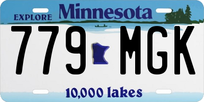 MN license plate 779MGK