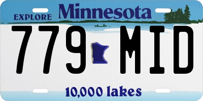MN license plate 779MID