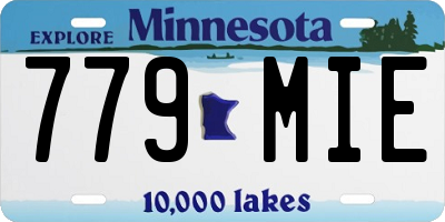 MN license plate 779MIE