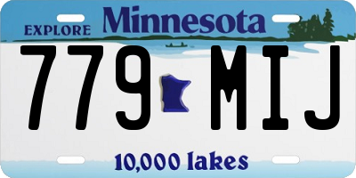 MN license plate 779MIJ