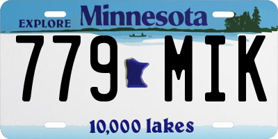 MN license plate 779MIK