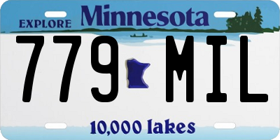 MN license plate 779MIL