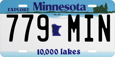 MN license plate 779MIN