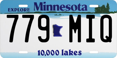 MN license plate 779MIQ