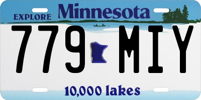 MN license plate 779MIY
