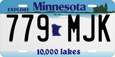 MN license plate 779MJK