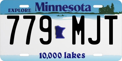 MN license plate 779MJT
