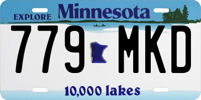 MN license plate 779MKD