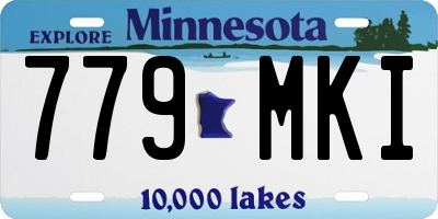 MN license plate 779MKI