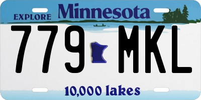 MN license plate 779MKL