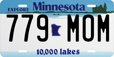 MN license plate 779MOM