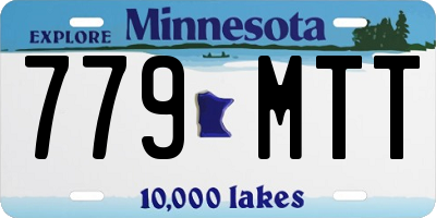 MN license plate 779MTT