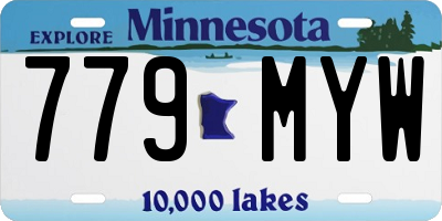 MN license plate 779MYW