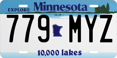 MN license plate 779MYZ