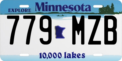 MN license plate 779MZB