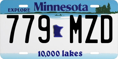 MN license plate 779MZD