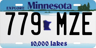 MN license plate 779MZE