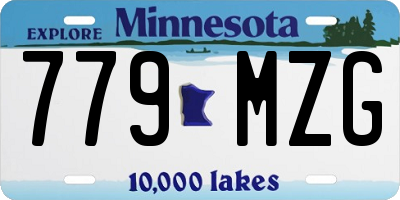 MN license plate 779MZG