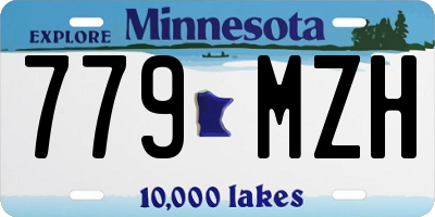MN license plate 779MZH