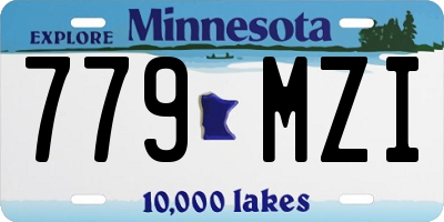 MN license plate 779MZI