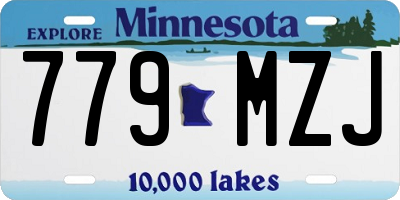 MN license plate 779MZJ