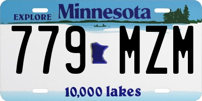 MN license plate 779MZM