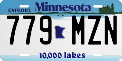 MN license plate 779MZN