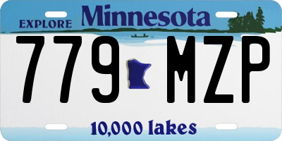 MN license plate 779MZP