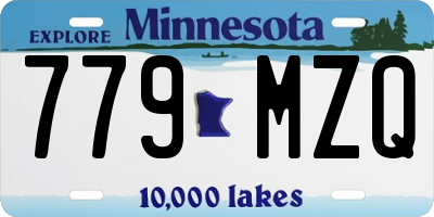 MN license plate 779MZQ