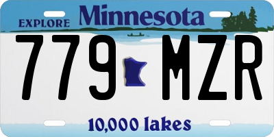 MN license plate 779MZR