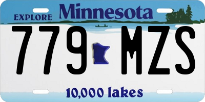 MN license plate 779MZS