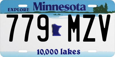 MN license plate 779MZV