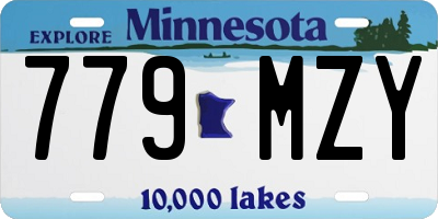 MN license plate 779MZY