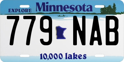 MN license plate 779NAB